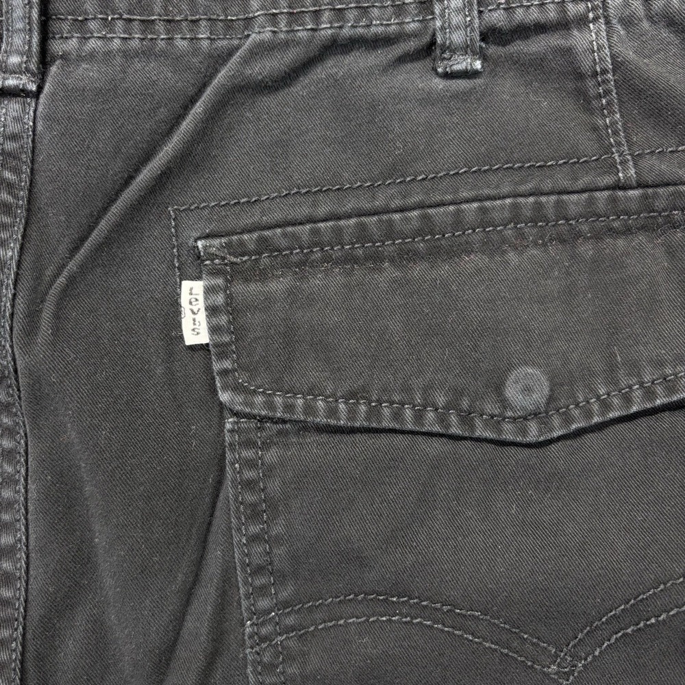 Levi's Cargo Shorts Mens 36 Black White Tag Utility Workwear Outdoors Skater - Picture 8 of 12